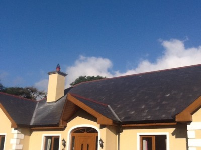 Before treatment and painting of the roof of a Cork home by Pro Wash, Ireland