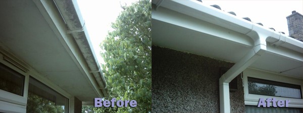 Before and After cleaning of Fascias & Soffits by Pro Wash.ie, Cork, Ireland Before and After cleaning of Fascias & Soffits by Pro Wash.ie, Cork, Ireland