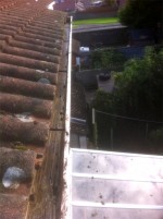 Gutter after cleaning by Pro Wash.ie. Professional cleaning using the latest environmentally friendly cleaning methods