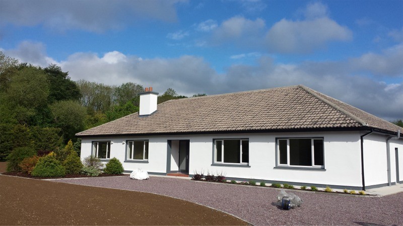 After treating and cleaning the roof of a house but before painting  - by Pro Wash.ie, Roof treatment specialists, Ireland