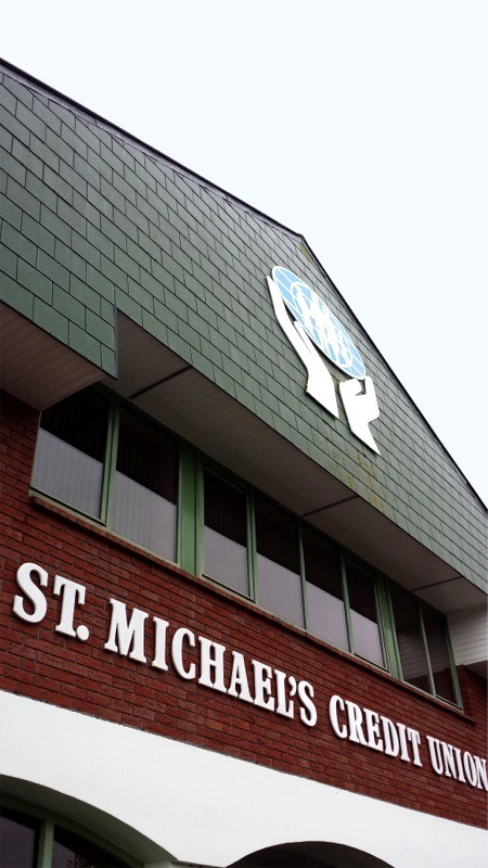 After cleaning of the roof, fascia, soffit, gutters and windows of St Michael's Credit Union,  Blackrock, Cork by Pro Wash, Ireland