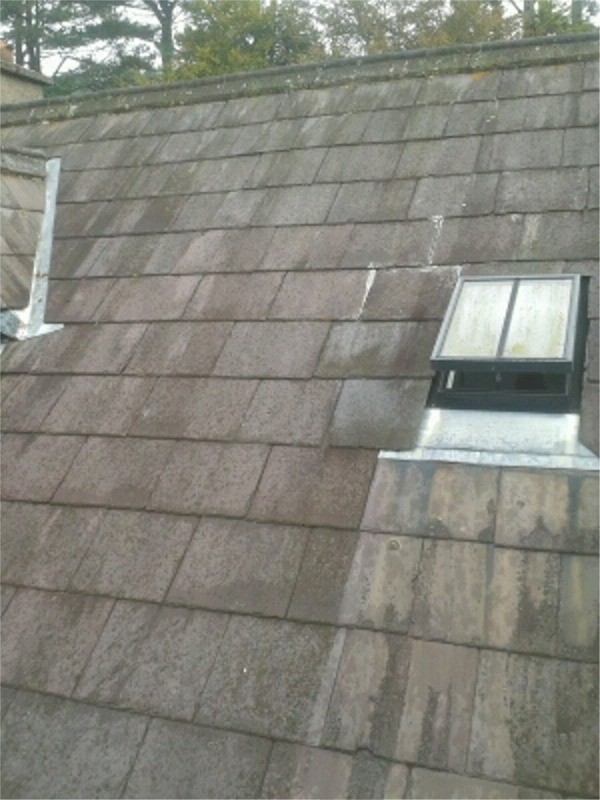 Old Slate Roof Cleaning