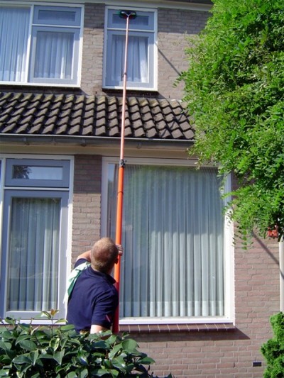 Purewater Window Cleaning using a waterfed pole by Pro Wash.ie, Cork, Ireland
